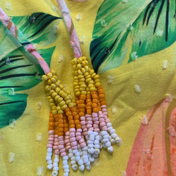 FARM Rio Yellow Asymmetrical Ruffled Maxi Dress - Picture 2 of 10